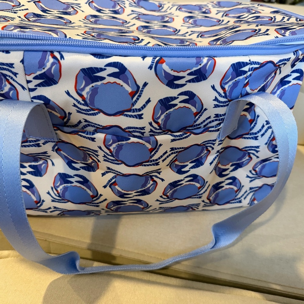 Vera Bradley Feelin' Crabby Cooler - Blue and Red NWT